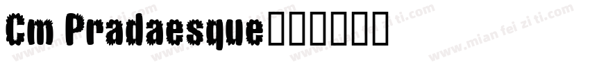 Cm Pradaesque字体转换